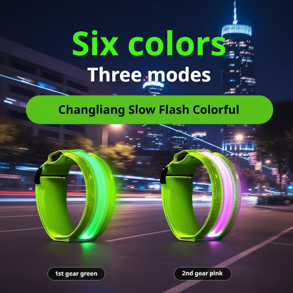 Cycling Visibility Gear - LED شارة عاكسة حزام الأمان وضوح