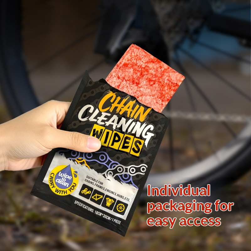 Bike Chain Cleaner - مناديل تنظيف سلاسل الدراجات قابلة لإعادة