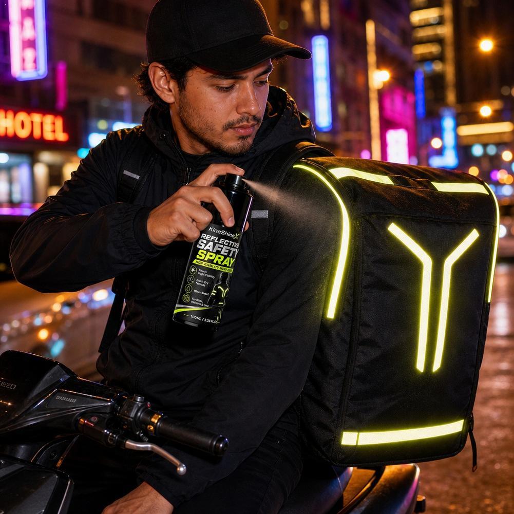 Cycling Visibility Gear - بخاخ أمان عاكس للرؤية الليلية، طلاء