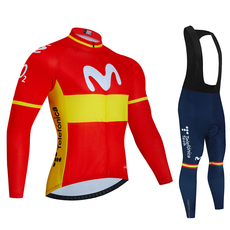 إسبانيا Movistar الخريف طويلة  - مراجعة Cycling Gear Sale وسعره