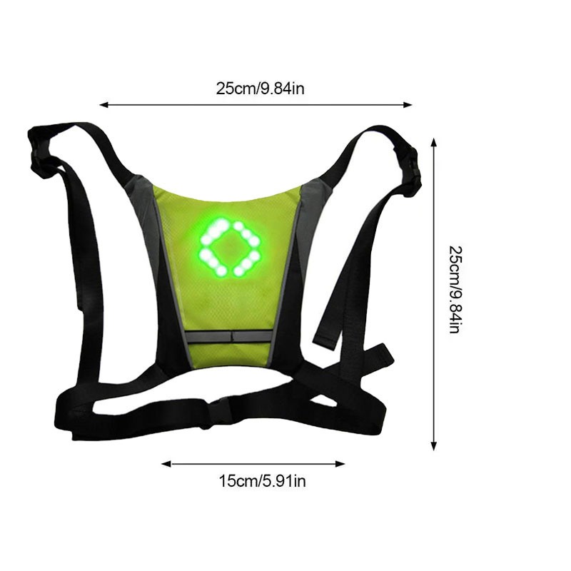 سترة أمان بإضاءة LED مع جهاز ت - مراجعة Cycling Visibility Gear وسعره