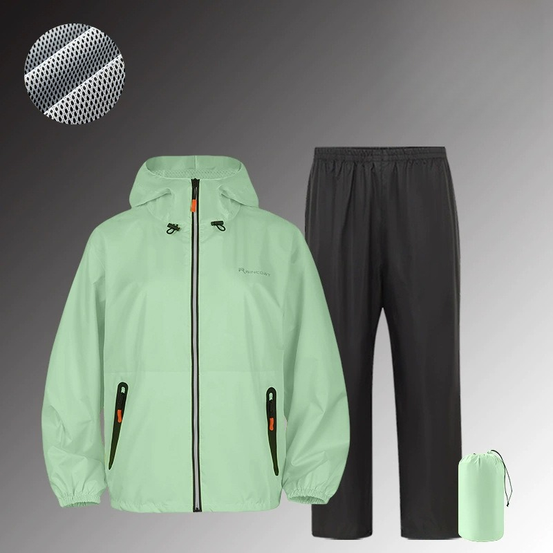 بدلة مطر كاملة مقاومة للماء مع - مراجعة Cycling Gear Rain وسعره