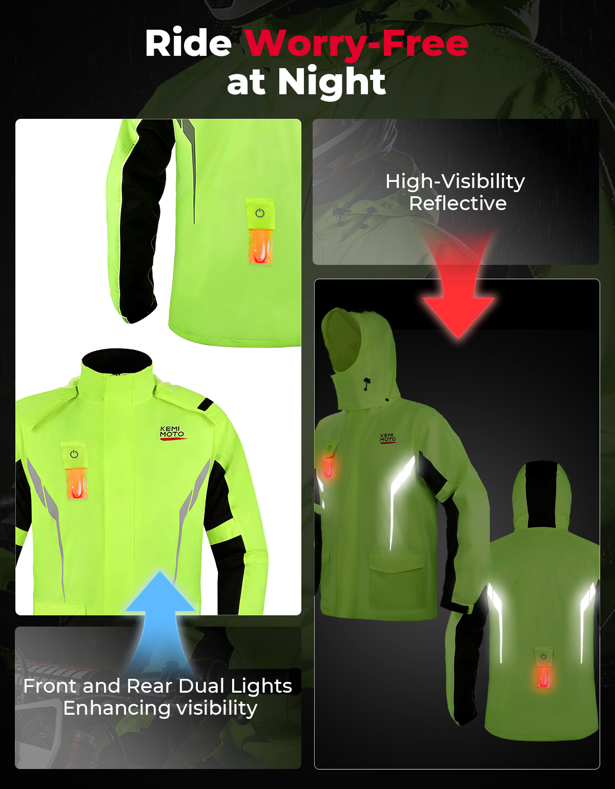طقم معطف واق من المطر للجنسين  - مراجعة Cycling Gear Rain وسعره