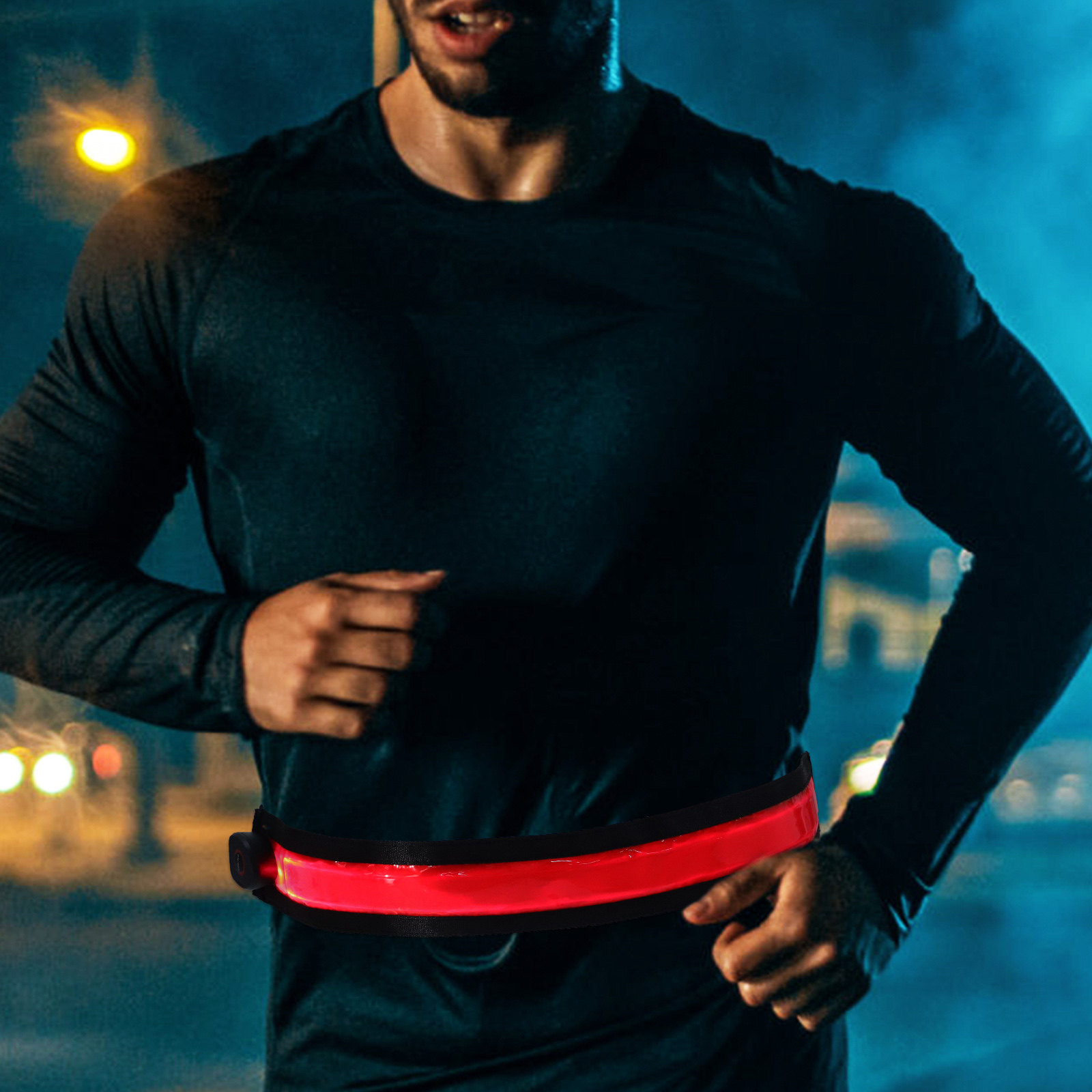 حزام إضاءة LED قابل للتعديل وإ - مراجعة Cycling Visibility Gear وسعره