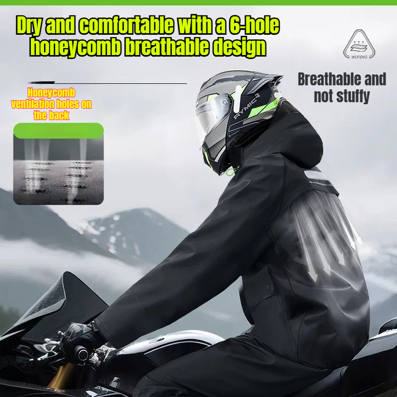 معطف مطر مقاوم للماء مع بنطلون - مراجعة Cycling Gear Rain وسعره
