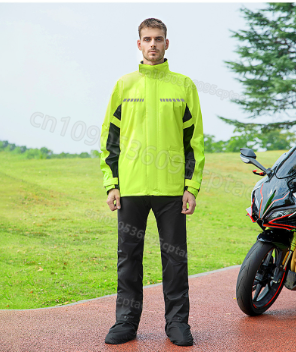 بدلة مطر للدراجات النارية مقاو - مراجعة Cycling Gear Rain وسعره