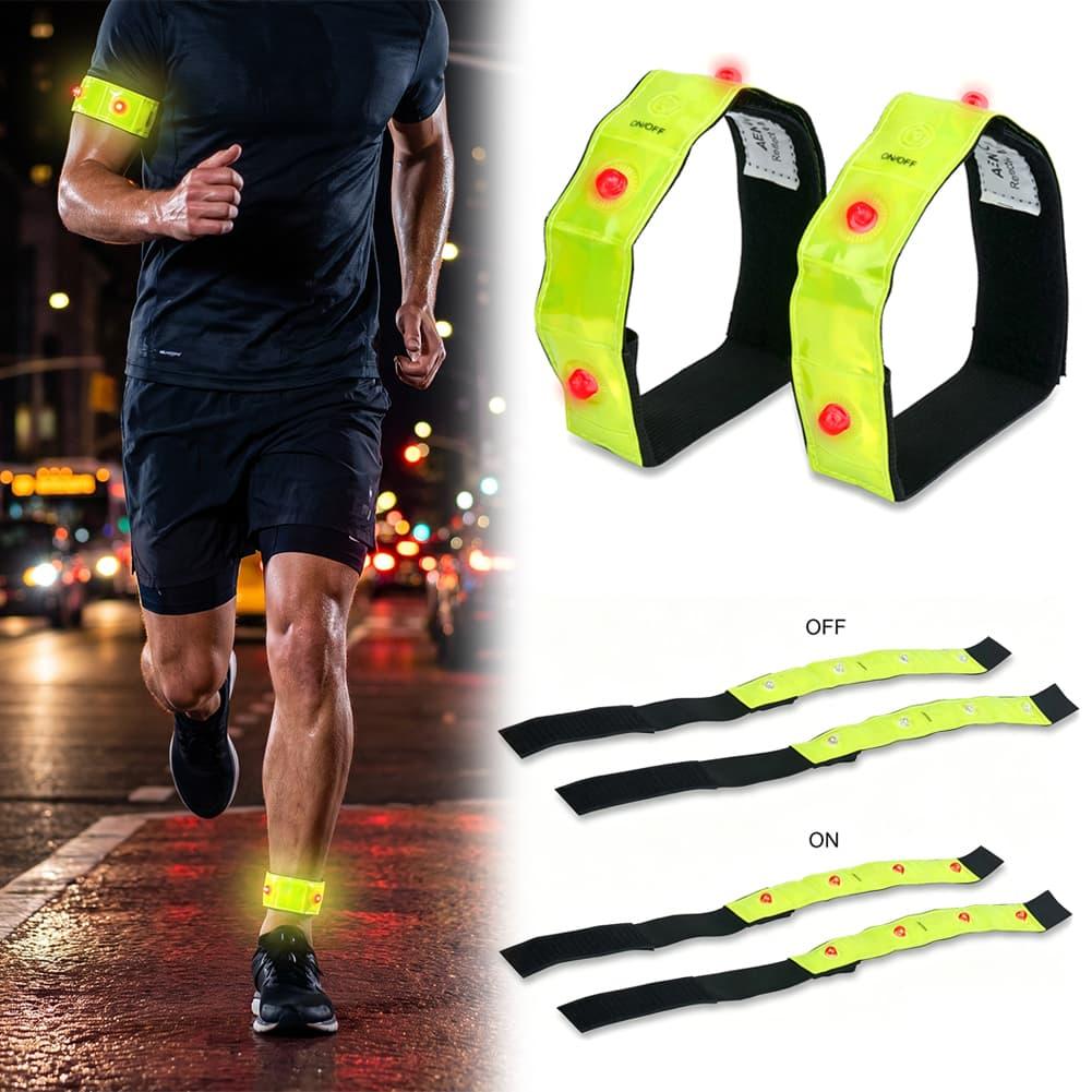 حزام ذراع عاكس للضوء LED مع أو - مراجعة Cycling Visibility Gear وسعره
