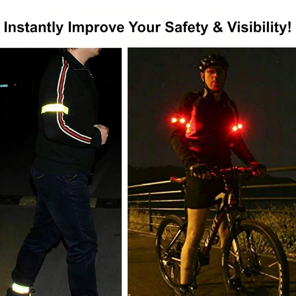 حزام ذراع عاكس للضوء LED مع أو - مراجعة Cycling Visibility Gear وسعره