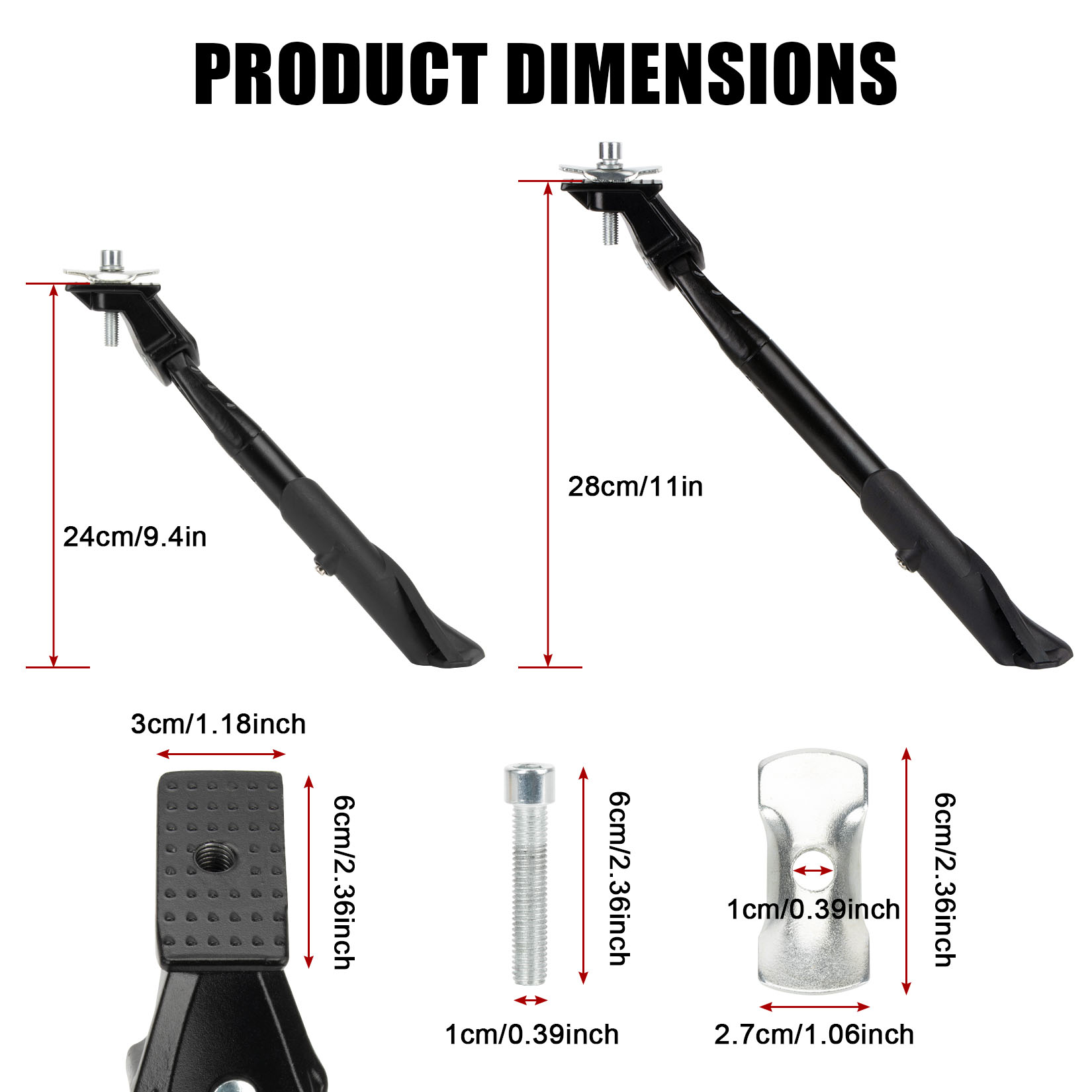 حامل دراجة مركزي قابل للتعديل  - مراجعة Bicycle Kickstand وسعره
