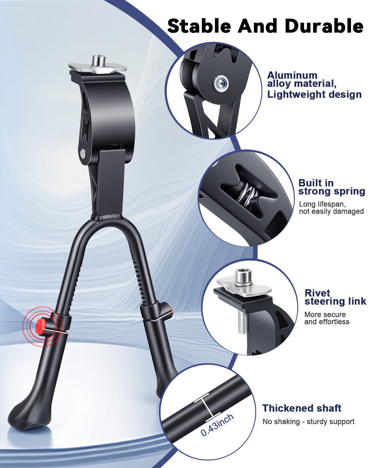 حامل دراجة قابل للتعديل ذو ساق - مراجعة Bicycle Kickstand وسعره