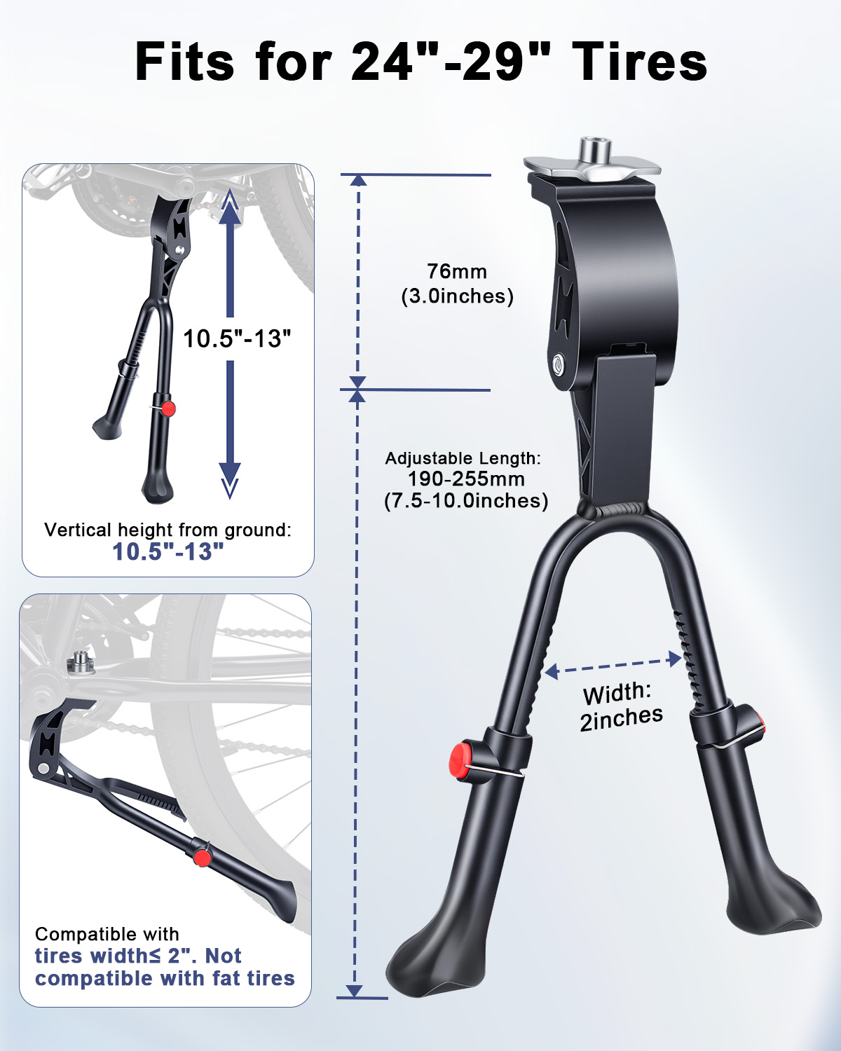 حامل دراجة قابل للتعديل ذو ساق - مراجعة Bicycle Kickstand وسعره