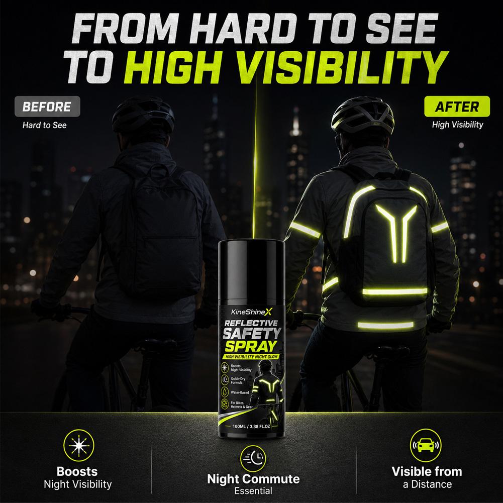 بخاخ أمان عاكس للضوء ليلاً، طل - مراجعة Cycling Visibility Gear وسعره