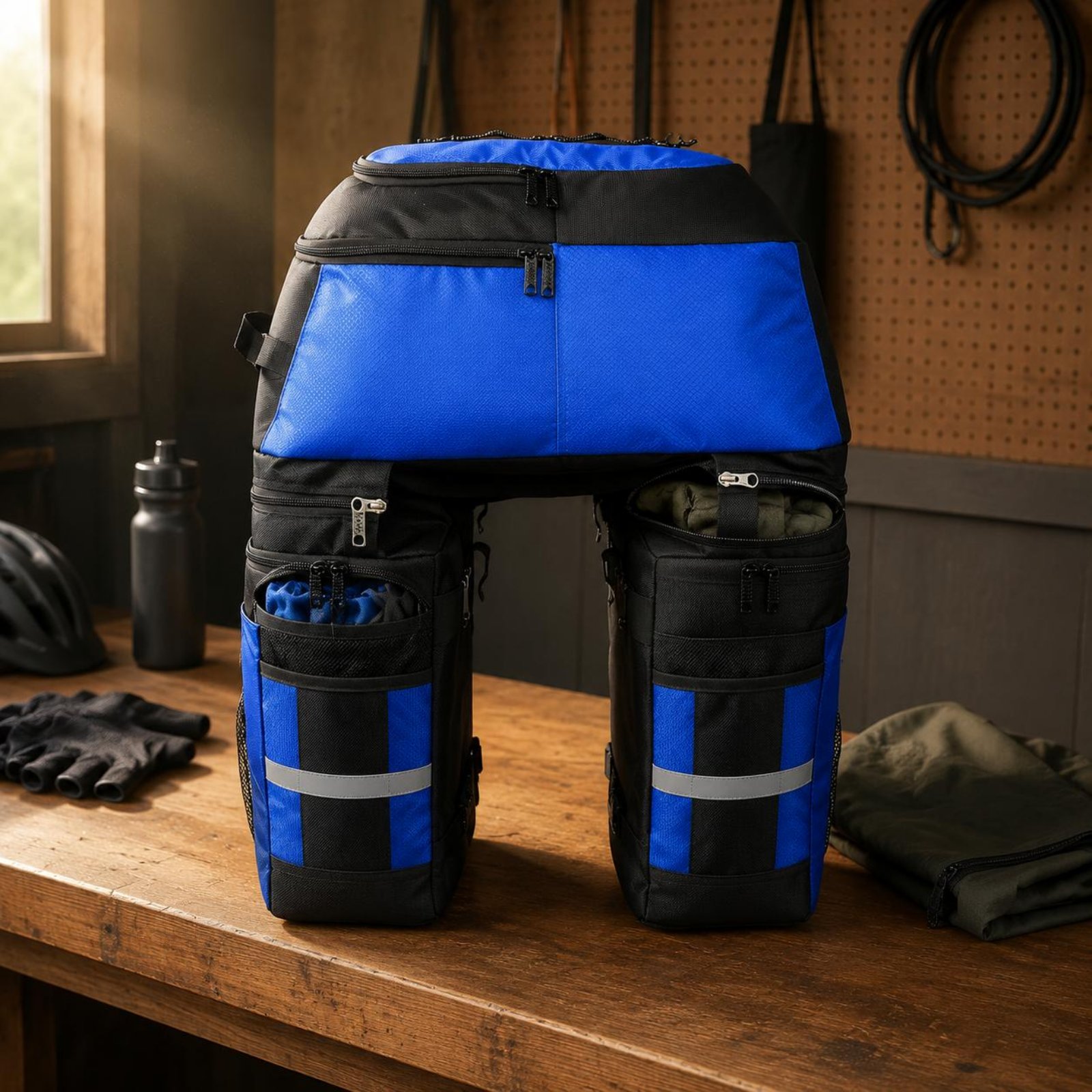 حقيبة خلفية للدراجة مع غطاء مق - مراجعة Cycling Gear Rain وسعره